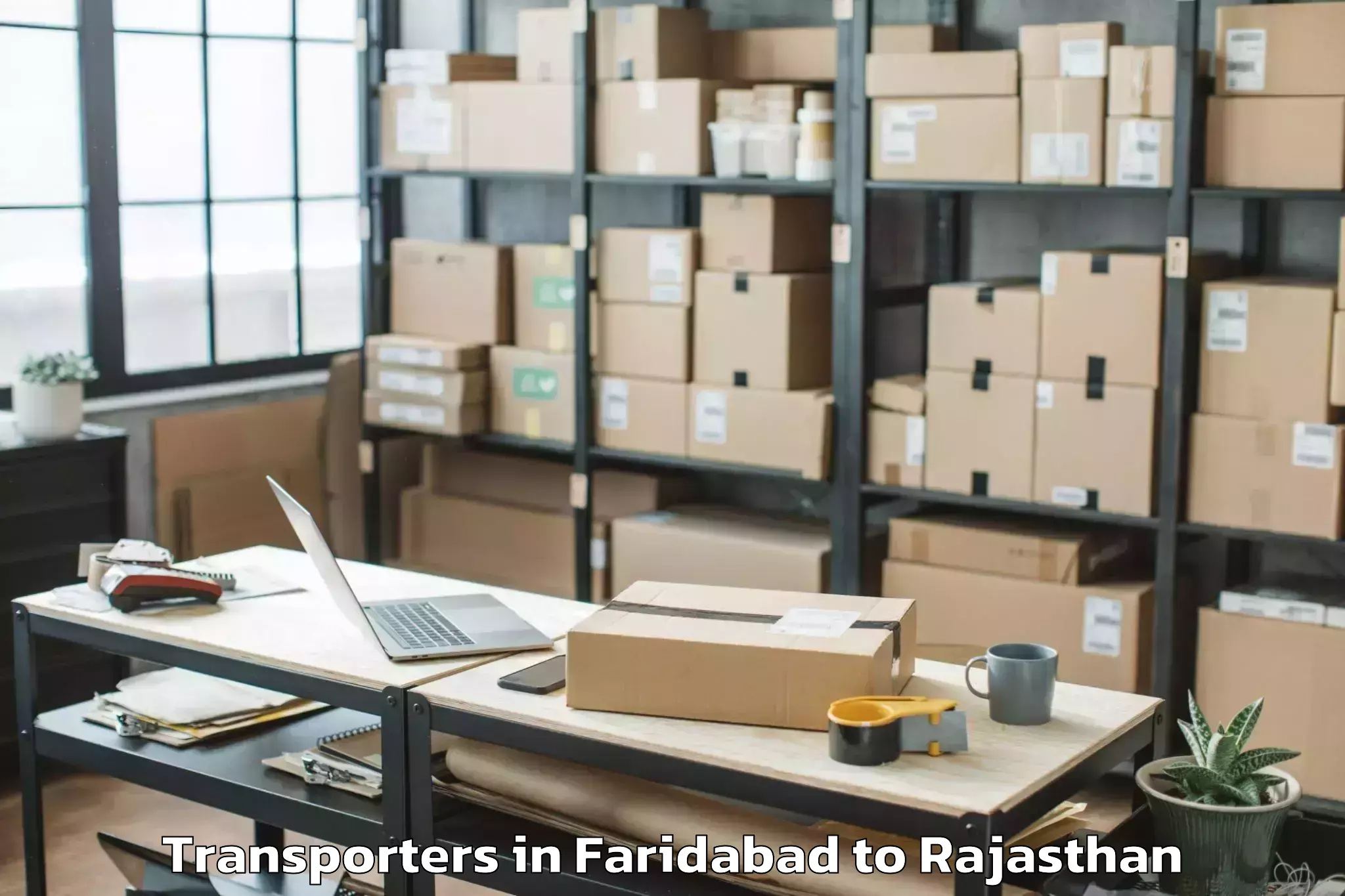 Top Faridabad to Desuri Transporters Available